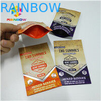 긴 수명 포일 주머니 포장 열 - 1/8oz 1/2oz 1oz CBD Gummies 부대를 밀봉하십시오