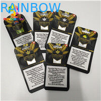 Resealabel 지플락 알루미늄 호일 부대는 CBD 기름 Gummies 사탕 패킹을 위로 서 있습니다