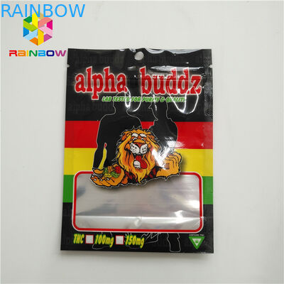 냄새 증명 마일라 쿠키 가방 재밀봉할 수 있는 서 있는 지플록식 호일 백을 패키징하는 포일 작은 주머니를 출력하는 UV