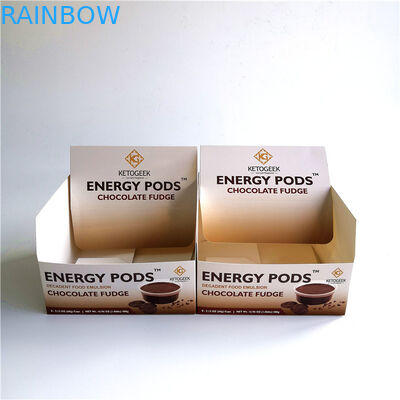 Eco 친절한 Kraft 두꺼운 종이 상자, 초콜렛을 위한 Foldable 반대 전시 상자