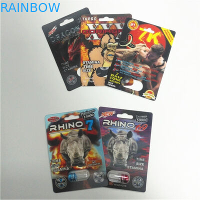 버팔로 주문 행복한 시간 물집 팩 포장 코뿔소 알약 물집 서류상 카드