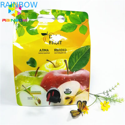 증거 주둥이 주머니 포장 알루미늄 호일 2L 3L 5L 포도주 사과 주스 저장을 새십시오