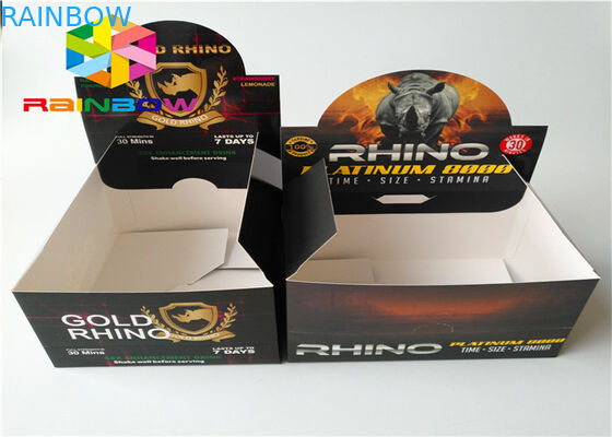 Eco 친절한 전시 종이상자, 선물 포장 상자 카운터 식사 에너지바 포장