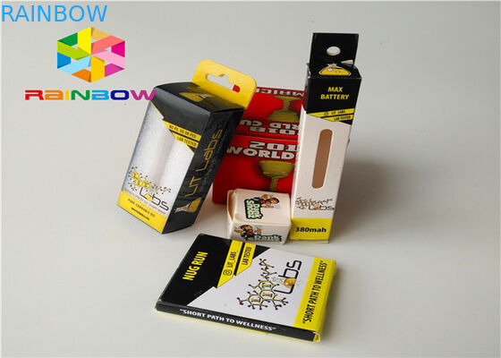 수증기 Vape E- 액체 E- 주스를 위한 재생된 서류상 물결 모양 소매 반대 전시 상자