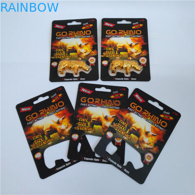 기계설비 사용법 물집 카드 포장은 재생된 종이 코뿔소 구멍 캡슐 콘테이너에 의하여 갑니다