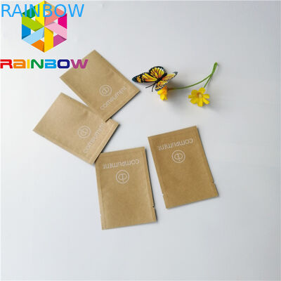 방습 작은 재생된 브라운 Kraft 종이 주문 인쇄 알루미늄 호일