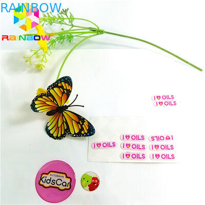 자동 접착 스티커 3D 에폭시 둥근 지붕 금속 로고 주문 인쇄를 방수 처리하십시오