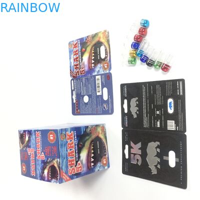 남성 증진 알약 물집 카드 패킹 코뿔소 69 활주 플라스틱 덮개 병