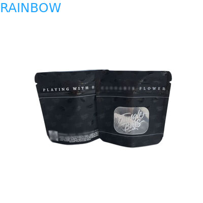 반점 UV 투명한 명확한 앞 창문을 포장하는 광택이 없는 까만 지상 플라스틱 주머니