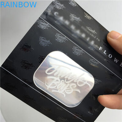 반점 UV 투명한 명확한 앞 창문을 포장하는 광택이 없는 까만 지상 플라스틱 주머니