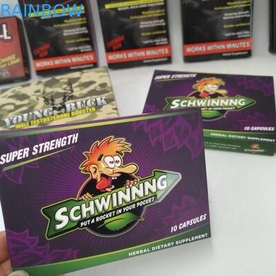 300gsm 두꺼운 종이 7 일간 2 일 알약 상자를 포장하는 Foldable 주문 주머니