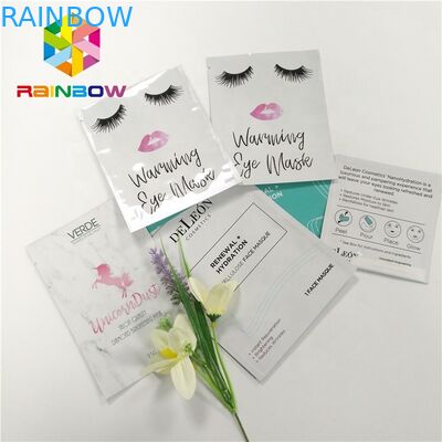 Resealable 박판으로 만들어진 가면 빈 알루미늄 호일 화장용 부대 가면 주머니 3개의 층