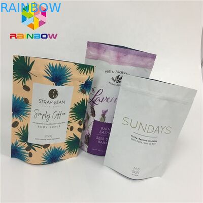 Resealable 박판으로 만들어진 가면 빈 알루미늄 호일 화장용 부대 가면 주머니 3개의 층