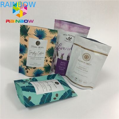 Resealable 박판으로 만들어진 가면 빈 알루미늄 호일 화장용 부대 가면 주머니 3개의 층