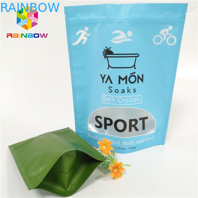 알루미늄 호일 수정같은 Bath 소금 열 - 바다표범 어업을 포장하는 명확한 창 광택이 없는 플라스틱 주머니