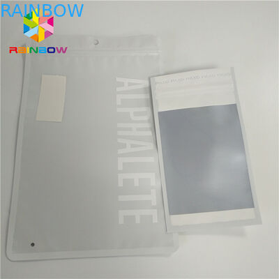 광택이 없는 백색 플라스틱 주머니는 냄새 증거 열을 포장합니다 - Mylar 이어폰 반지 훈장 패킹을 밀봉하십시오