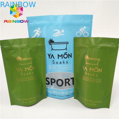 알루미늄 호일 Mylar 플라스틱 Resealable 식사 사탕 설탕 패킹을 위한 주머니 Doypack를 위로 서 있습니다