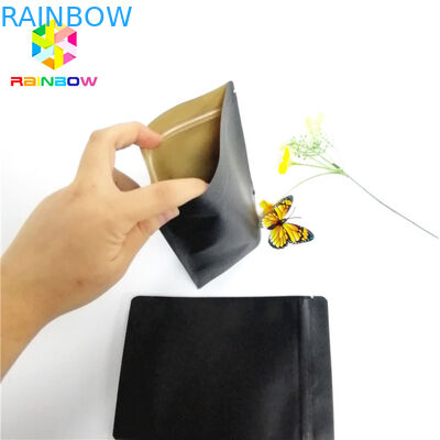 까만 Kraft 종이 인쇄는 종이 봉지 음식 급료 박판으로 만들어진 각자 대 주머니를 주문을 받아서 만들었습니다