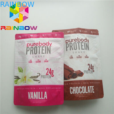 순수한 비타민 C 분말 플라스틱 주머니 포장은 최고 Zip Mylar 포일 주머니를 위로 서 있습니다