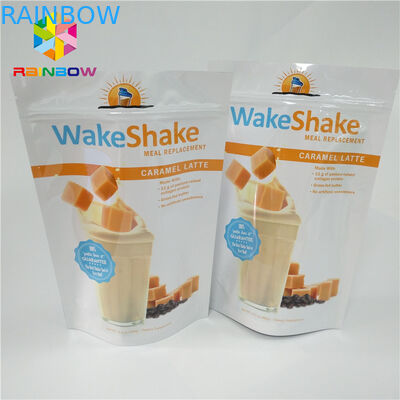 Resealable 지퍼 주머니 부대 우유 - 광택 있는 완성되는 가득 차있는 인쇄를 포장하는 차 분말을 위로 서 있으십시오