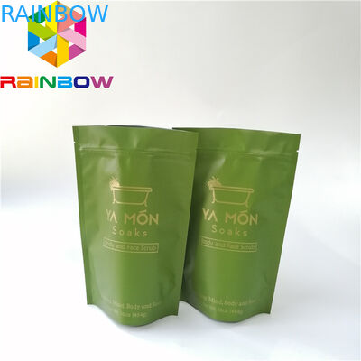 포일에 의하여 일렬로 세워진 플라스틱은 지퍼 주머니 Bath 소금 피부 관리 포장 사진 요판 인쇄를 위로 서 있습니다