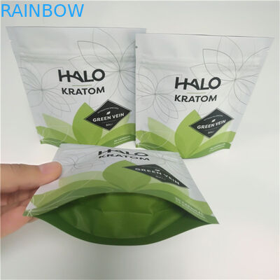 음식 급료 지플락 플라스틱 주머니 포장은 분말/알약을 위한 Kratom 부대를 위로 서 있습니다