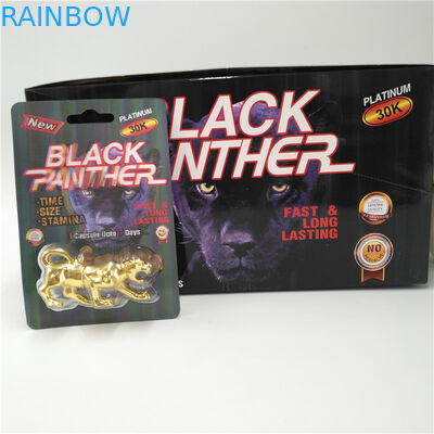 튼튼한 물집 카드 포장 Mamba/대작 25k/뻣뻣한 Rox 코뿔소 69 알약 캡슐 전시 상자