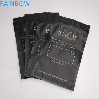 이어폰 전화 상자 포장 밑바닥 삼각천은 플라스틱 Ziplock에 의하여 주문을 받아서 만들어진 크기를 자루에 넣습니다