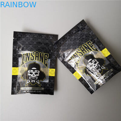 냄새 증거 패킹 광택이 없는 표면을 포장하는 지플락 비닐 봉투 캘리포니아 과자