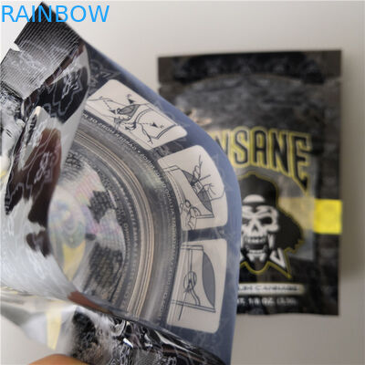 냄새 증거 패킹 광택이 없는 표면을 포장하는 지플락 비닐 봉투 캘리포니아 과자