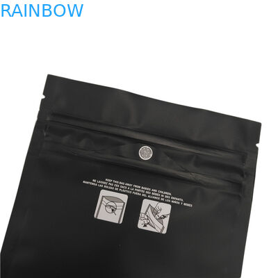 광택이 없는 까만 아이 저항하는 지플락 주머니 냄새 증거는 Sativa Indica 잡초 THC Mylar 부대를 짐마차로 나릅니다