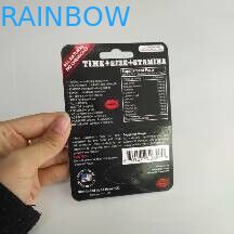 재상할 수 있는 물집 카드 남성 성적인 증진을 위한 포장 코뿔소 서류상 전시 상자