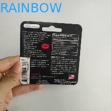 재상할 수 있는 물집 카드 남성 성적인 증진을 위한 포장 코뿔소 서류상 전시 상자