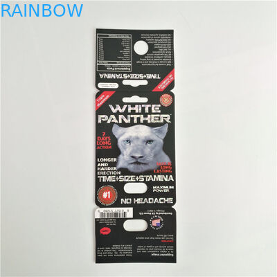 전시 상자를 가진 여성 증진 카드 주문 로고를 포장하는 7K 표범 성적인 알약