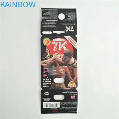전시 상자를 가진 여성 증진 카드 주문 로고를 포장하는 7K 표범 성적인 알약