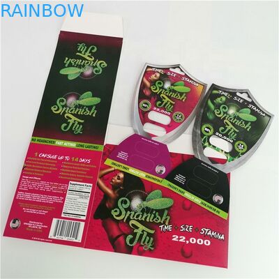 D2 성 알약 캡슐을 위한 남성 증진 알약 물집 팩 포장 서류상 카드