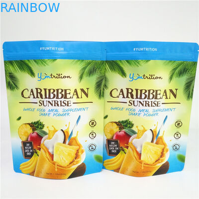 Resealable 식품 포장 알루미늄 호일 부대 지퍼를 가진 플라스틱 Doypack 보충교재 분말