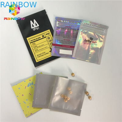 증거 열 - 수화 끝을 가진 소형 3x5 인치를 포장하는 밀봉한 화장품 정제 알약을 냄새맡으십시오