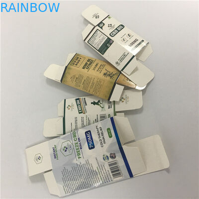 주문 호화스러운 서류상 마분지 CBD 기름 vape 펜 포장 상자