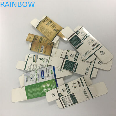 관례는 작은 상자 10ml 30ml 정유 병 CBD 기름 점적기 병 포장 종이상자를 인쇄했습니다
