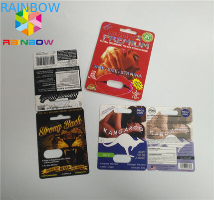 CBD 기름 병 종이 물집 카드/Vape 전자 카트리지를 포장하는 UV 인쇄 물집 카드