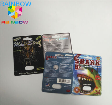 CBD 기름 병 종이 물집 카드/Vape 전자 카트리지를 포장하는 UV 인쇄 물집 카드