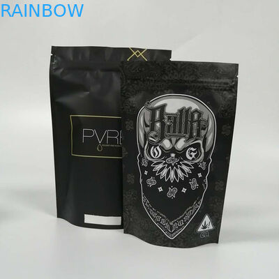 냄새를 포장하는 Cbd 의학 플라스틱 주머니는 창/지퍼를 가진 1/4oz 1/2oz 1oz를 교정합니다