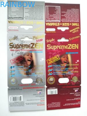 남성 힘 알약을 위한 성적인 Zen 3D 3D 전시 종이상자 수상 효력 물집 카드