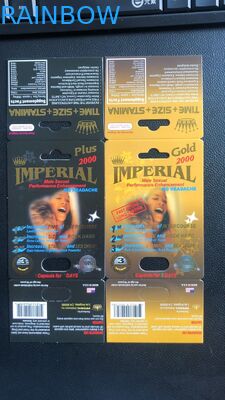 남성 힘 성 알약을 위한 성적인 Zen 3D 3D 카드 종이상자 포장 수상 효력