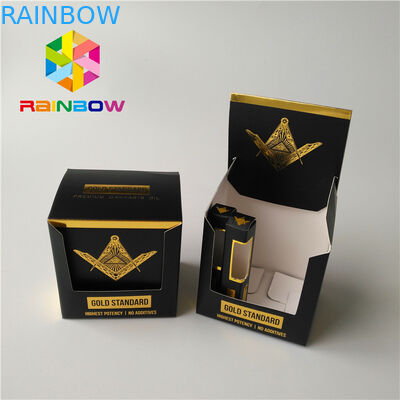 광택이 없는 지상 끝을 포장하는 디자인 Cbd Vape 카트리지 Mylar 주문을 받아서 만들어진 부대