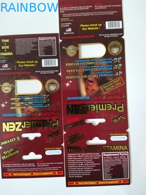 최고 선 남성 성적인 성과 증진 뻣뻣한 rox 알약 포장 병 및 카드의 싼 새로운 디자인 포장