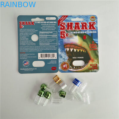 서류상 물집 카드 플라스틱 탄알을 가진 포장 남성 증진 알약 팩