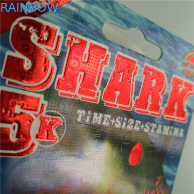 서류상 물집 카드 플라스틱 탄알을 가진 포장 남성 증진 알약 팩