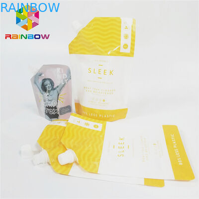 박판으로 만들어지는 광택 있는 지상 액체 음료 주스 나일론 부대를 포장하는 누출 증거 주둥이 주머니